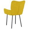 vidaXL spisebordsstole 2 stk. fløjl gul