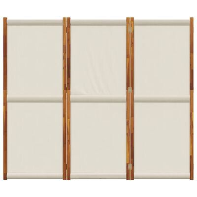 vidaXL 3-panels rumdeler 105 x 165 cm lysegrå