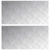 vidaXL Trappe Tread Rektangul&aelig;r 2 pcs S&oslash;lv 80 x 40 cm Aluminium