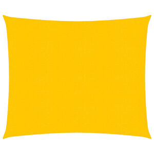 vidaXL solsejl 4x4 m 160 g/m&sup2; firkantet HDPE gul