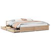 vidaXL sengeramme uden madras 200x200 cm massivt fyrretr&aelig;