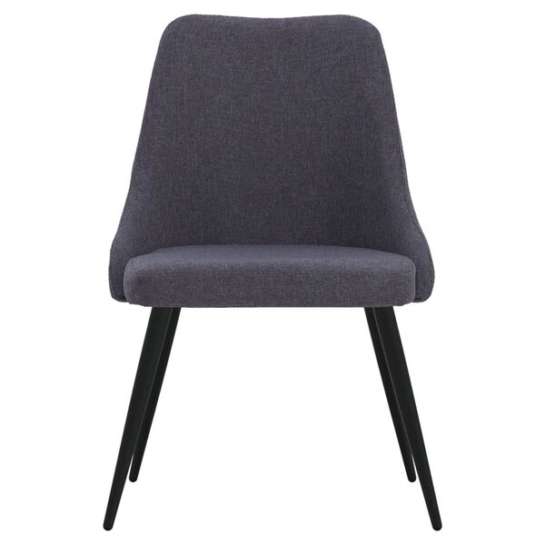 vidaXL spisebordsstole 4 stk. stof m&oslash;rkegr&aring;