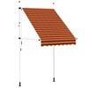 vidaXL manuel foldemarkise 150 cm orange og brun