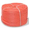 vidaXL snoet reb i polypropylen 10 mm 250 m orange