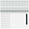 vidaXL Hegn med post Grøn 1,2 x 100 m Stål og PVC