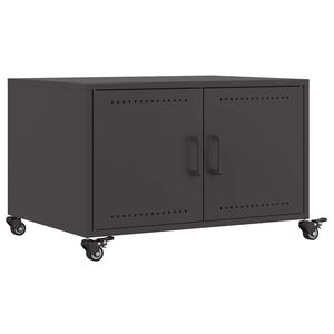 vidaXL sofabord 68x50x43,5 cm st&aring;l sort