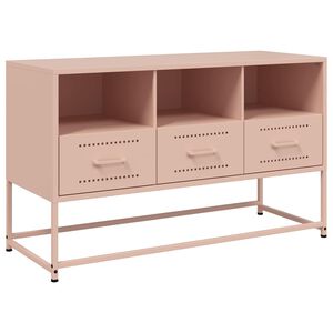 vidaXL tv-bord 100,5x39x60,5 cm st&aring;l lyser&oslash;d
