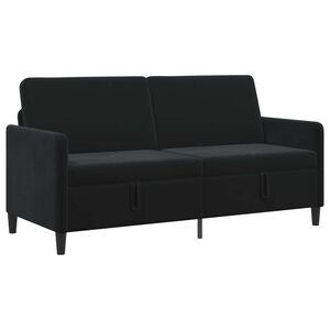 vidaXL Sofa med opbevaring Sort 172 x 78 x 87 cm Polyester