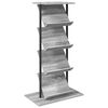 vidaXL Magasin Rack Gr&aring; Sonoma 68 x 40 x 123.5 cm Konstrueret tr&aelig;