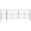 vidaXL havelåge stål 500x150 cm sølv