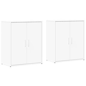 vidaXL sk&aelig;nke 2 stk. 60x31x70 cm konstrueret tr&aelig; hvid