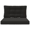 vidaXL Udend&oslash;rs Sofa Pude 2 pcs Sort Polyester
