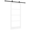 vidaXL Skyded&oslash;r ORKDAL 93 x 202 cm Massivt fyrretr&aelig; og glas