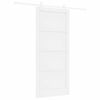 vidaXL Skyded&oslash;r 93 x 211 cm Konstrueret tr&aelig; Hvid