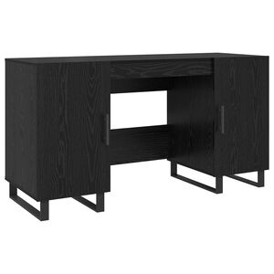 vidaXL Bord Sort eg Konstrueret tr&aelig; 140 x 50 x 75 cm
