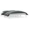 vidaXL sengeramme 200x200 cm metal hvid