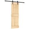 vidaXL Skyded&oslash;r 70 x 210 cm Massivt Fyrretr&aelig; (Ubehandlet)