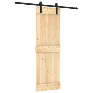vidaXL Skyded&oslash;r 70 x 210 cm Massivt Fyrretr&aelig; (Ubehandlet)