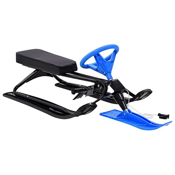 vidaXL bobsl&aelig;de sort og bl&aring;