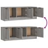 vidaXL tv-bord 102x35x36,5 cm konstrueret tr&aelig; sonoma-eg gr&aring;