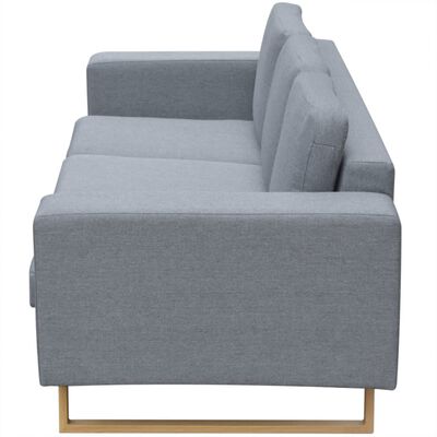vidaXL 2-sæders og 3-sæders sofasæt i lysegrå