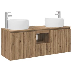 vidaXL Badev&aelig;relsesskabs&aelig;t 3 stk. Artisan-eg 129 x 44,5 x 80 cm