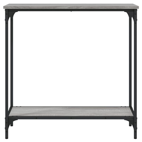 vidaXL konsolbord 75x30,5x75 cm konstrueret træ grå sonoma-eg