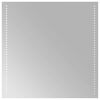 vidaXL LED badev&aelig;relsesspejl Transparent 60 x 60 cm h&aelig;rdet glas