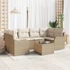 vidaXL Havesofa S&aelig;t Beige 55 x 55 x 37 cm polyrattan