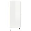 vidaXL skænk 69,5x34x90 cm konstrueret træ hvid højglans