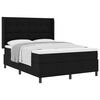 vidaXL Box spring seng med pude med hovedg&aelig;rde Sort 200 x 160 cm Stof