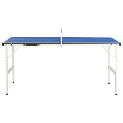 vidaXL bordtennisbord med net 152 x 76 x 66 cm blå