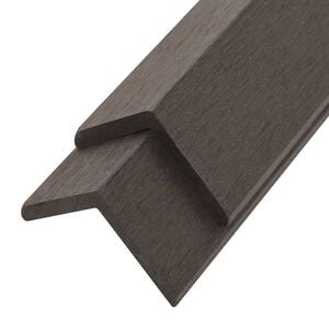 vidaXL terrassevinkellister 5 stk. WPC 170 cm m&oslash;rkebrun