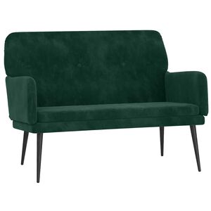 vidaXL b&aelig;nk 108x79x79 cm fl&oslash;jl m&oslash;rkegr&oslash;n