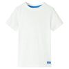 T-shirt til b&oslash;rn str. 128 ecrufarvet
