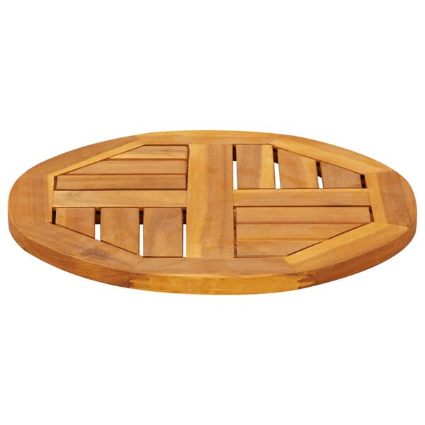 vidaXL bordplade &Oslash;40x2 cm rund massivt akacietr&aelig;