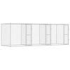 vidaXL Hundebur S&oslash;lv 600 x 200 x 200 cm Galvaniseret st&aring;l