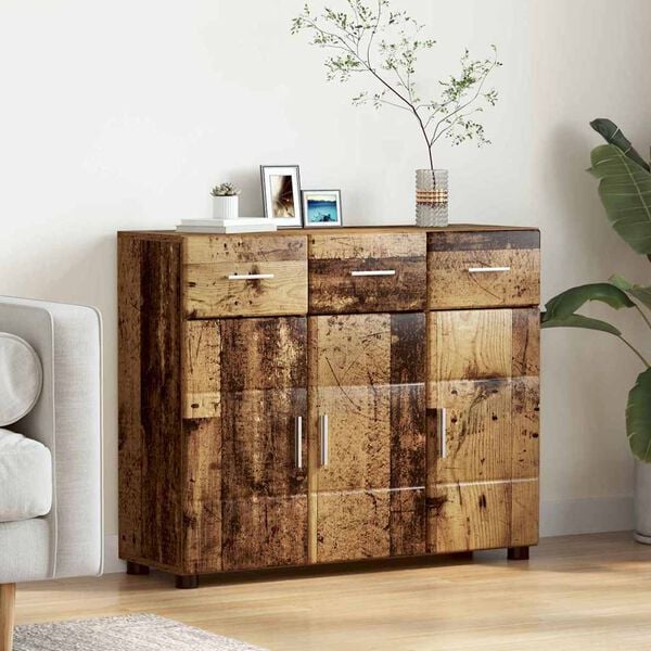 vidaXL Sideboard Gammelt tr&aelig; 88,5 x 30,5 x 73 cm Konstrueret tr&aelig;