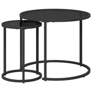 vidaXL Kaffebord S&aelig;t 2 stk. 55 x 55 x 45 cm st&aring;l