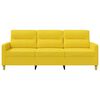 vidaXL 3-personers sofa 180 cm stof lysegul