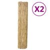 vidaXL sivhegn 2 stk. 150x500 cm