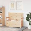 vidaXL bænk 112,5x51x,5x96,5 cm massivt fyrretræ