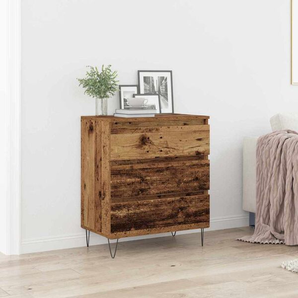vidaXL Sideboard Gammelt træ 60 x 35 x 70 cm Konstrueret træ