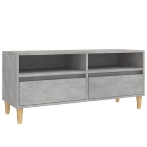 vidaXL tv-bord 100x34,5x44,5 cm konstrueret tr&aelig; betongr&aring;