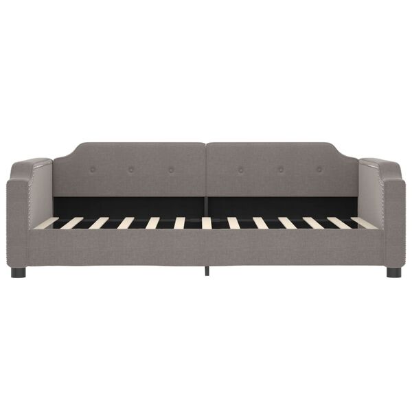 vidaXL daybed 80x200 cm stof gr&aring;brun