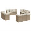 vidaXL sofas&aelig;t til haven 12 dele med hynder polyrattan beige