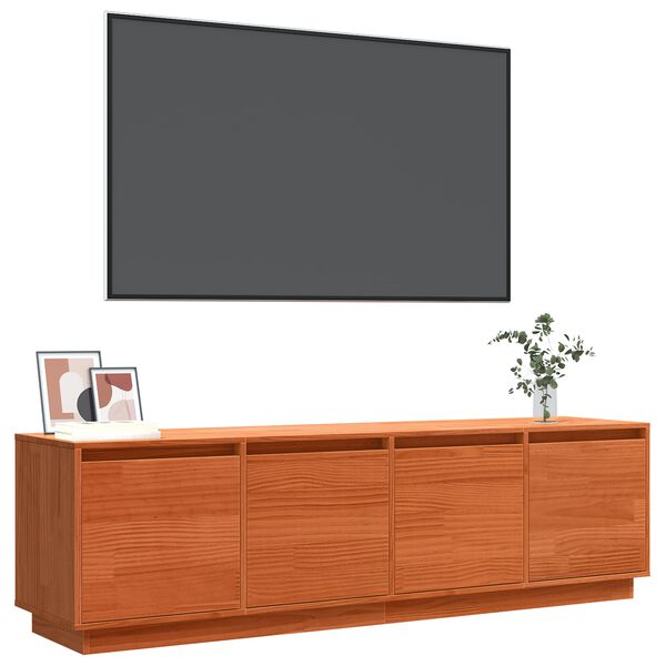 vidaXL TV-skab Brun 156 x 37 x 45 cm Konstrueret tr&aelig;