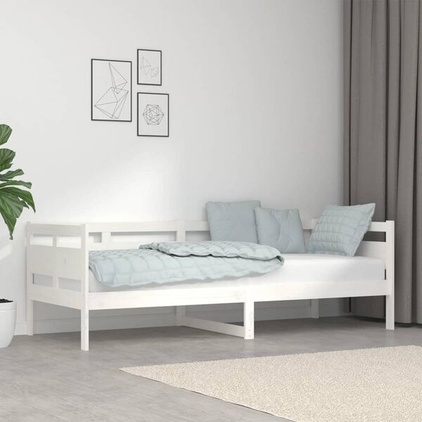 vidaXL daybed 80x200 cm massivt fyrretræ hvid
