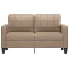 vidaXL 2-personers sofa 140 cm kunstlæder cappuccino