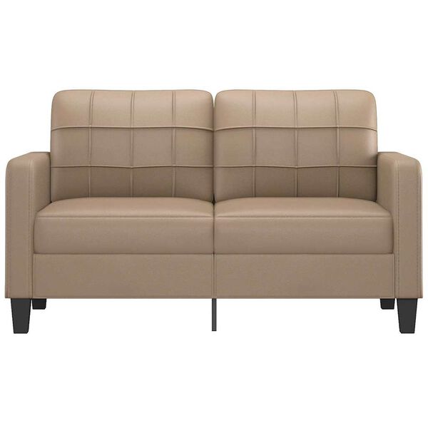 vidaXL 2-personers sofa 140 cm kunstlæder cappuccino